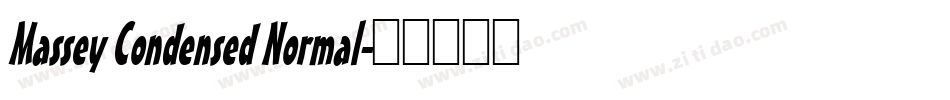 Massey Condensed Normal字体转换